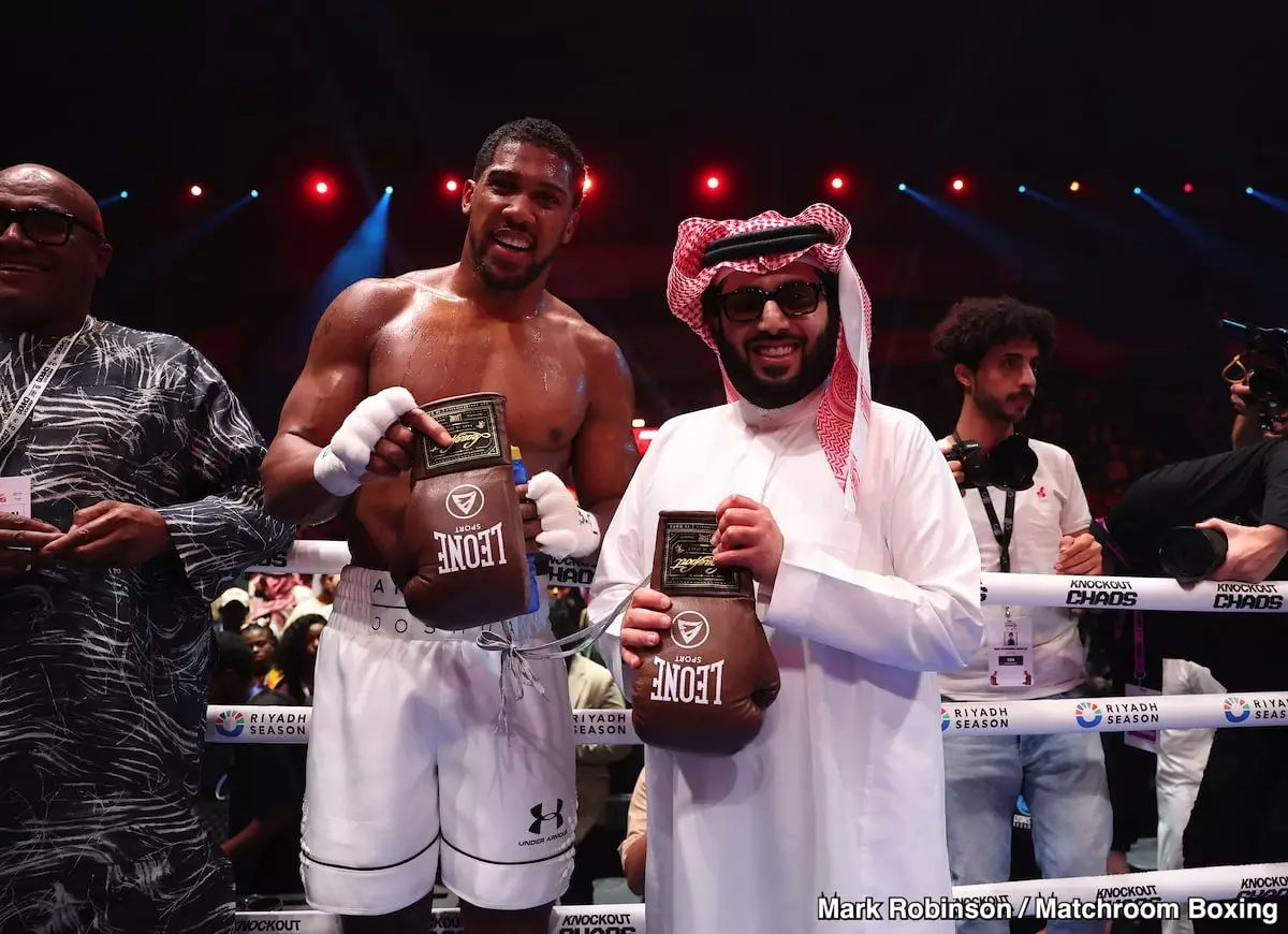 Anthony Joshua Ready to Fight Tyson Fury in the UK