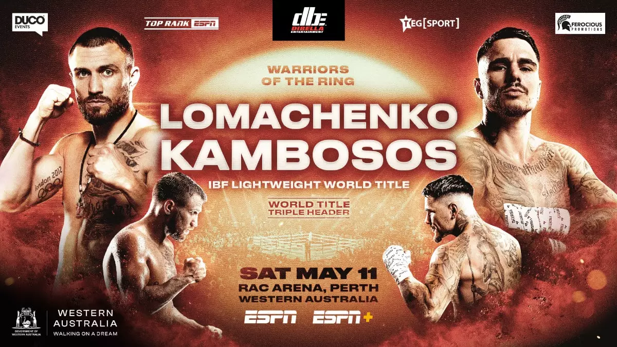 George Kambosos Jr. Confident of Victory Against Vasily Lomachenko