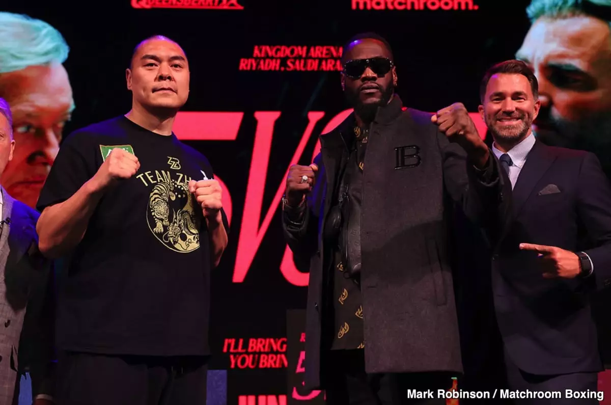 Deontay Wilder vs Zhilei Zhang: The Explosive Heavyweight Showdown