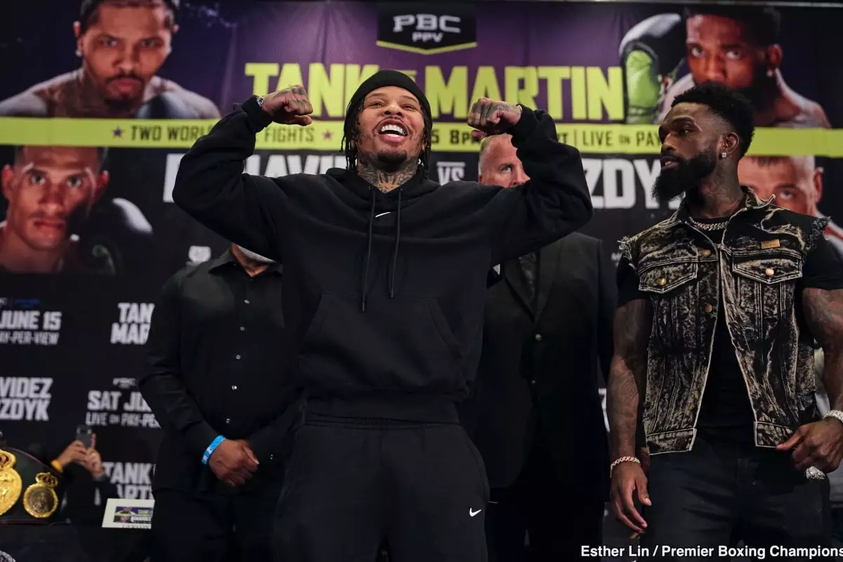 A Look Into the Weigh-In for Gervonta Davis, Frank Martin, David Benavidez, and Oleksandr Gvozdyk