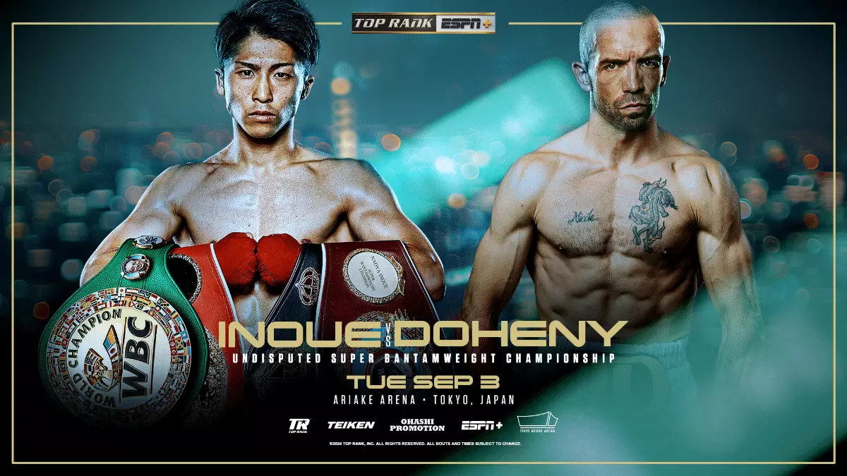 Naoya Inoue to Defend Super Bantamweight Championship Against TJ Doheny