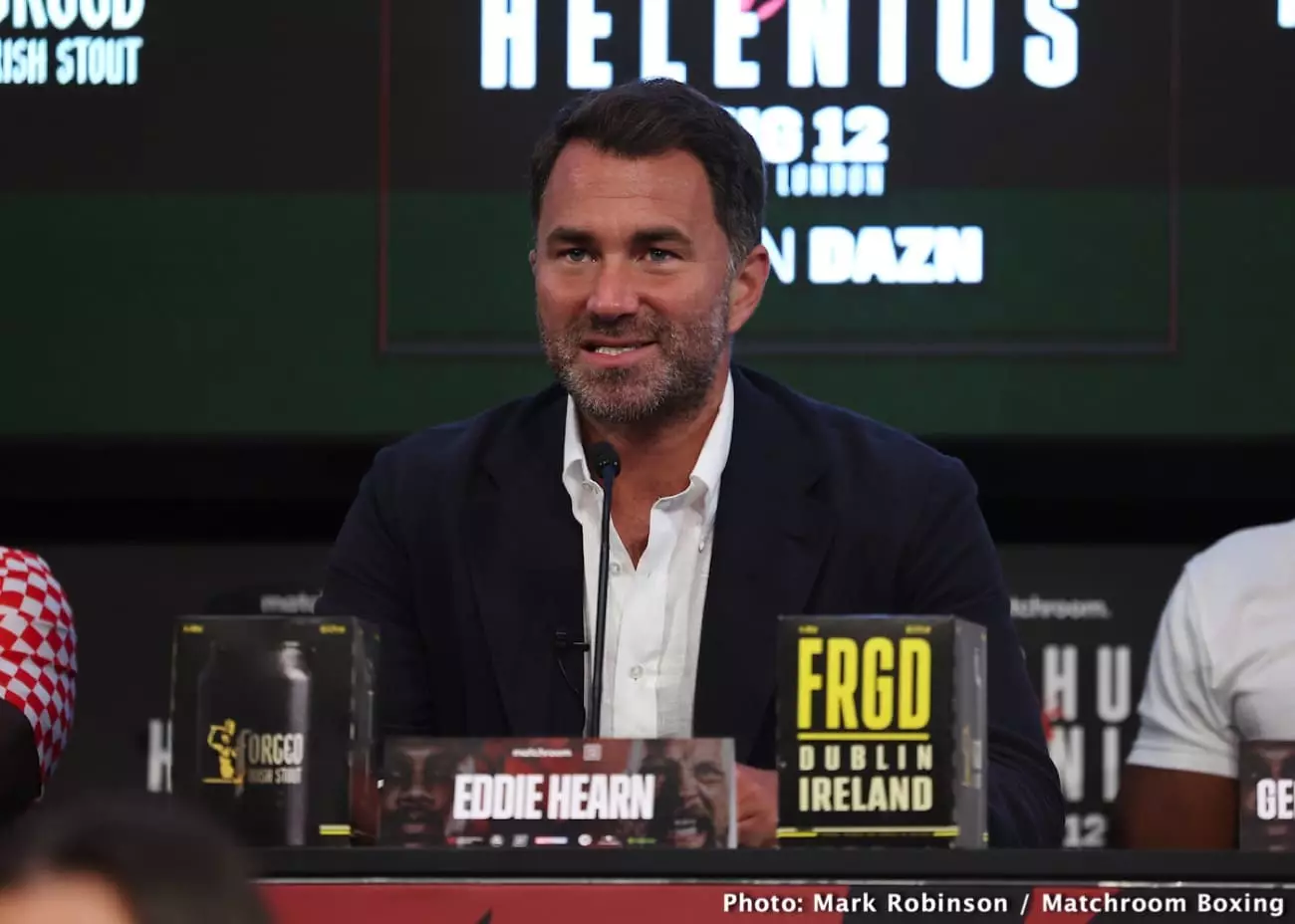 Missed Opportunities: Eddie Hearn’s Frustration Over Unaccepted Offers