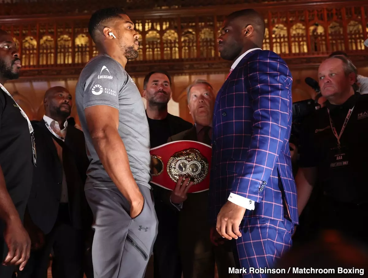 The British Heavyweight Clash: Analyzing the Showdown Between Anthony Joshua and Daniel Dubois