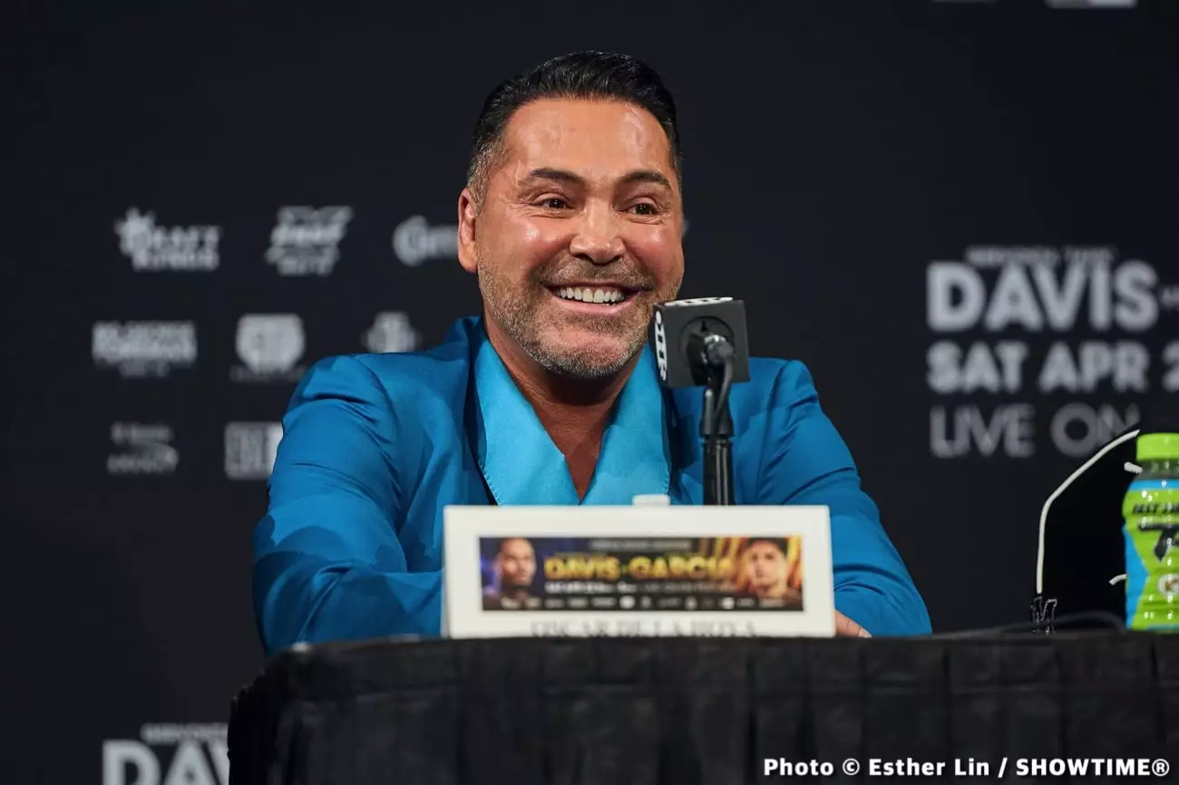 The Showdown on Social Media: Oscar De La Hoya and Ryan Garcia Take Aim at Eddie Hearn