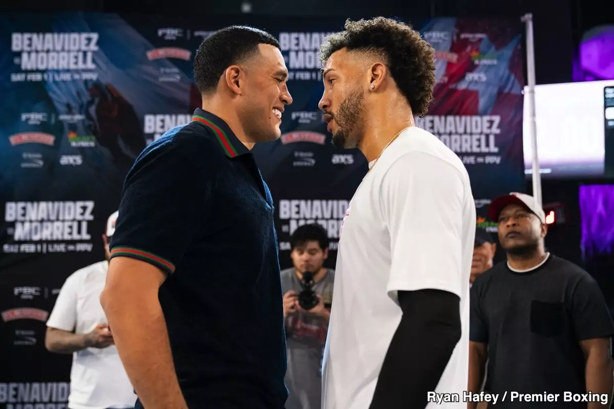 Anticipation Brews as Benavidez and Morrell Engage in Heated Exchange