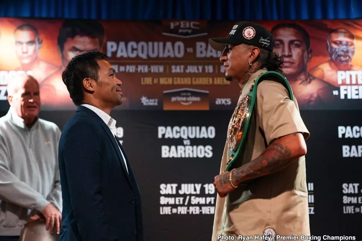 Unleashing the Underdog: Mario Barrios Aims for a Knockout Against Manny Pacquiao